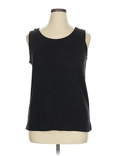 Pre-owned Chico's Sleeveless T-shirt In Black