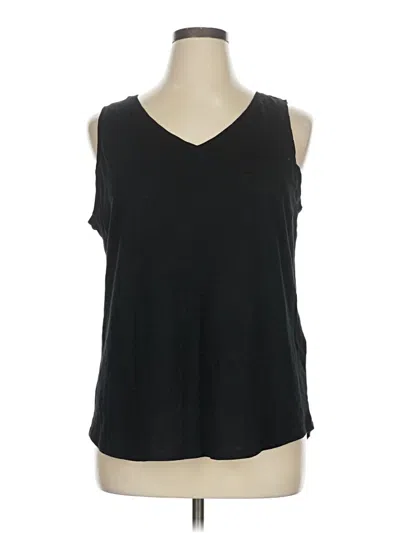 Pre-owned Chico's Sleeveless T-shirt In Black