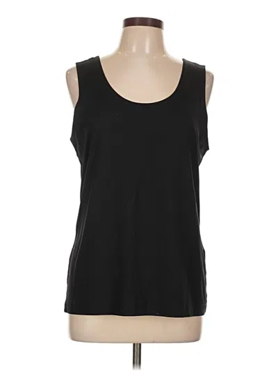Pre-owned Chico's Sleeveless T-shirt In Black