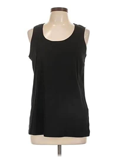 Pre-owned Chico's Sleeveless T-shirt In Black
