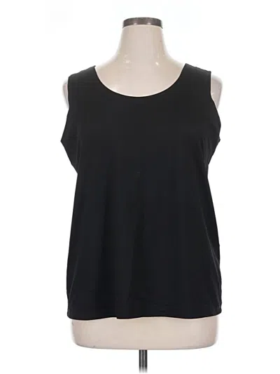 Pre-owned Chico's Sleeveless T-shirt In Black