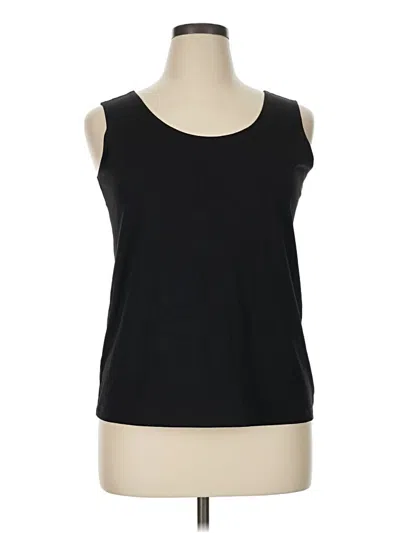 Pre-owned Chico's Sleeveless T-shirt In Black