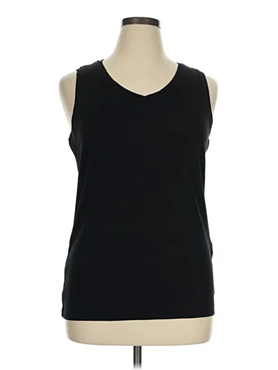 Pre-owned Chico's Sleeveless T-shirt In Black