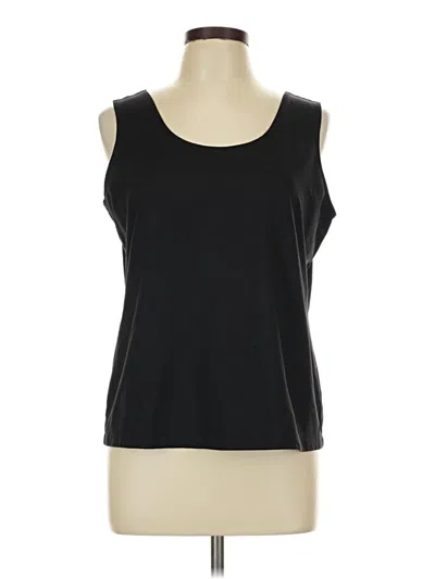 Pre-owned Chico's Sleeveless T-shirt In Black