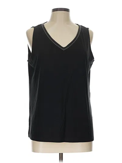 Pre-owned Chico's Sleeveless T-shirt In Black