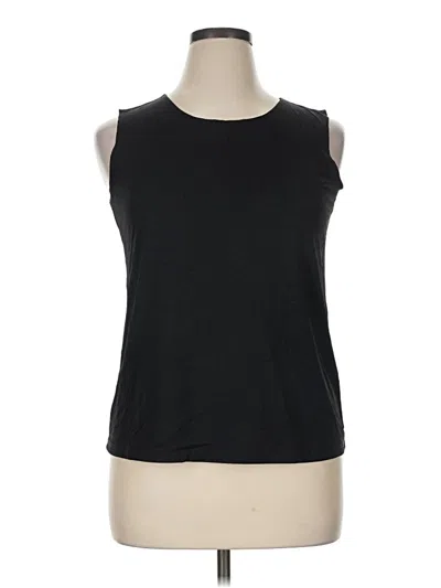 Pre-owned Chico's Sleeveless T-shirt In Black