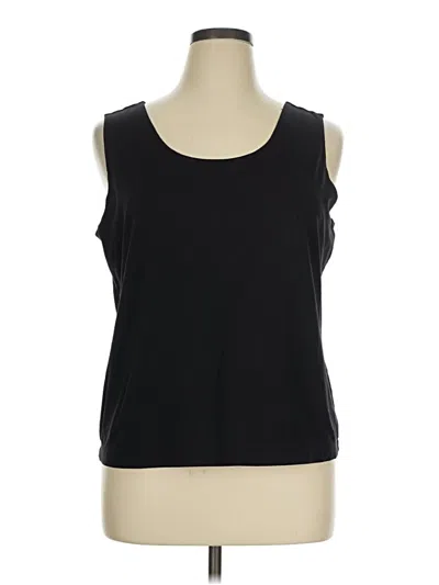 Pre-owned Chico's Sleeveless T-shirt In Black