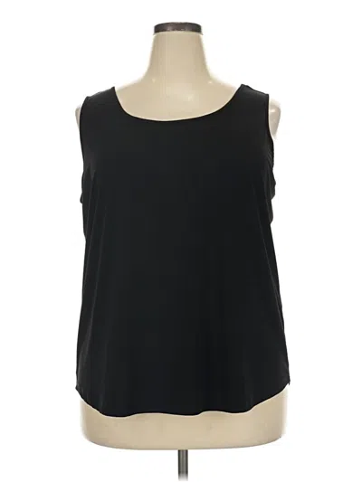 Pre-owned Chico's Sleeveless T-shirt In Black