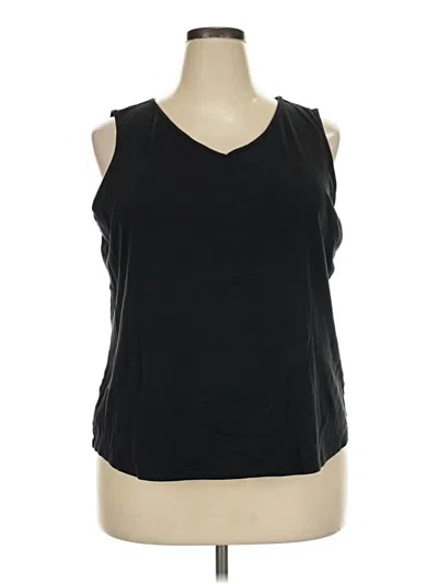 Pre-owned Chico's Sleeveless T-shirt In Black