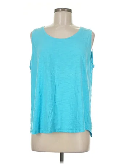 Pre-owned Chico's Sleeveless T-shirt In Blue