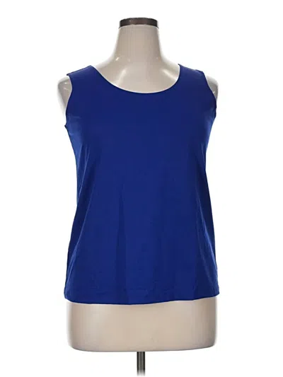 Pre-owned Chico's Sleeveless T-shirt In Blue