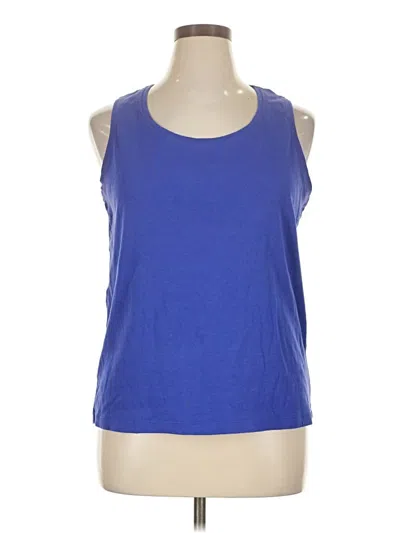 Pre-owned Chico's Sleeveless T-shirt In Blue