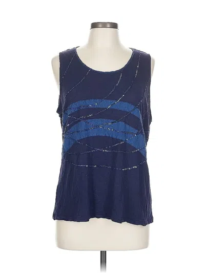 Pre-owned Chico's Sleeveless T-shirt In Blue
