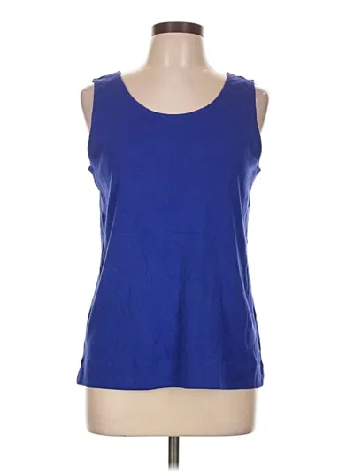 Pre-owned Chico's Sleeveless T-shirt In Blue