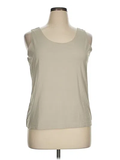 Pre-owned Chico's Sleeveless T-shirt In Brown