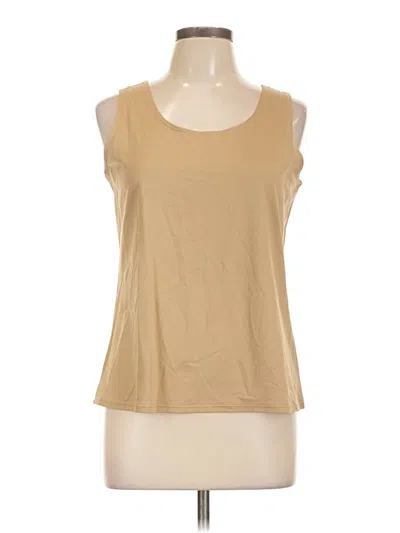 Pre-owned Chico's Sleeveless T-shirt In Brown