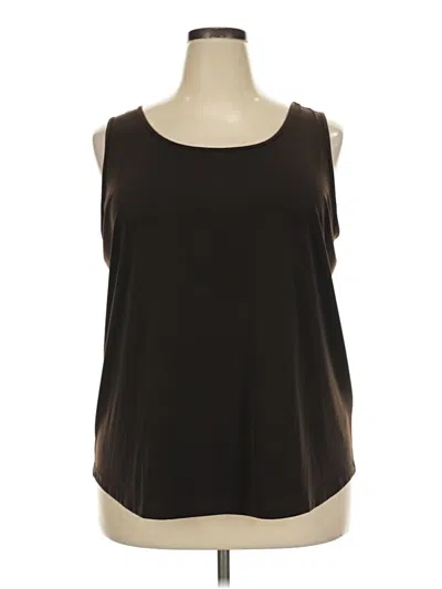 Pre-owned Chico's Sleeveless T-shirt In Brown