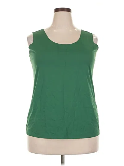 Pre-owned Chico's Sleeveless T-shirt In Green