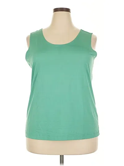 Pre-owned Chico's Sleeveless T-shirt In Green
