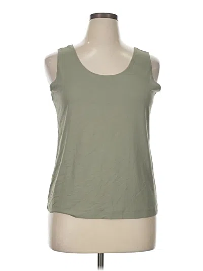 Pre-owned Chico's Sleeveless T-shirt In Green
