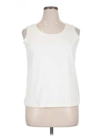Pre-owned Chico's Sleeveless T-shirt In Ivory