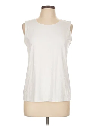 Pre-owned Chico's Sleeveless T-shirt In Ivory