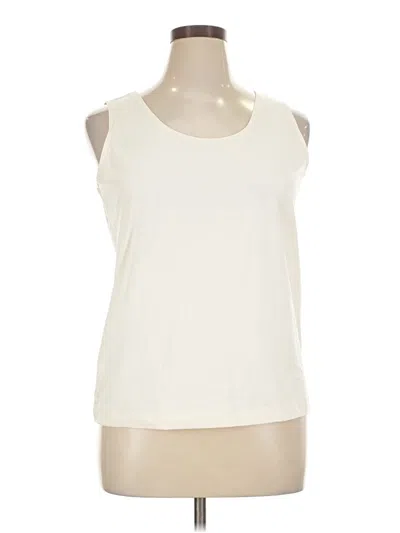 Pre-owned Chico's Sleeveless T-shirt In Ivory