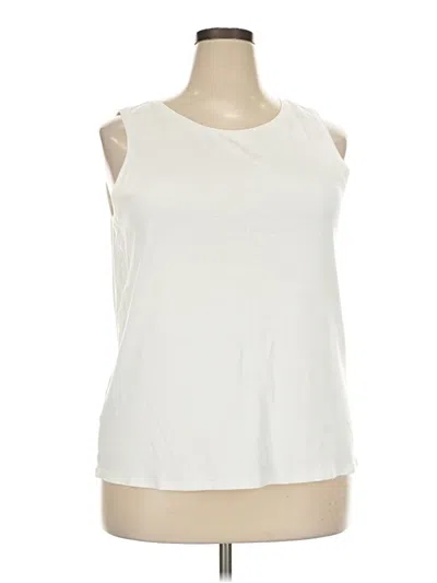 Pre-owned Chico's Sleeveless T-shirt In Ivory