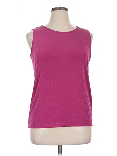 Pre-owned Chico's Sleeveless T-shirt In Pink