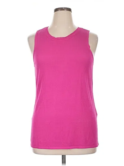 Pre-owned Chico's Sleeveless T-shirt In Pink