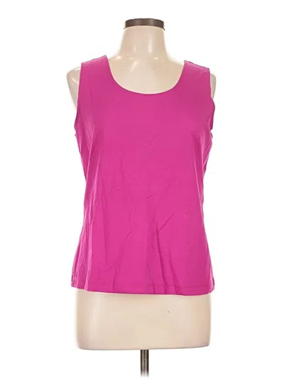 Pre-owned Chico's Sleeveless T-shirt In Pink