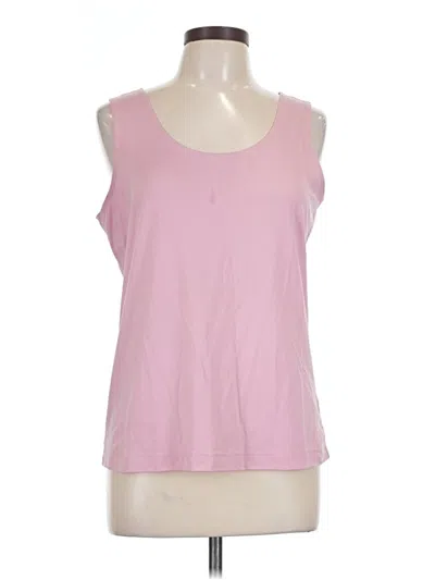 Pre-owned Chico's Sleeveless T-shirt In Pink