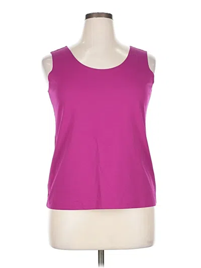 Pre-owned Chico's Sleeveless T-shirt In Purple