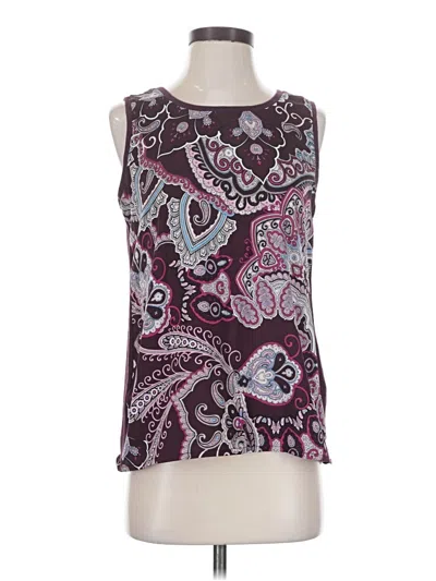 Pre-owned Chico's Sleeveless T-shirt In Purple