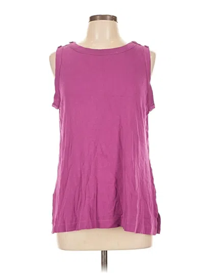 Pre-owned Chico's Sleeveless T-shirt In Purple