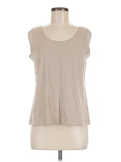 Pre-owned Chico's Sleeveless T-shirt In Tan
