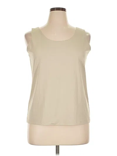 Pre-owned Chico's Sleeveless T-shirt In Tan