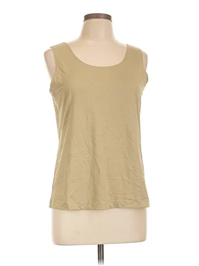 Pre-owned Chico's Sleeveless T-shirt In Tan