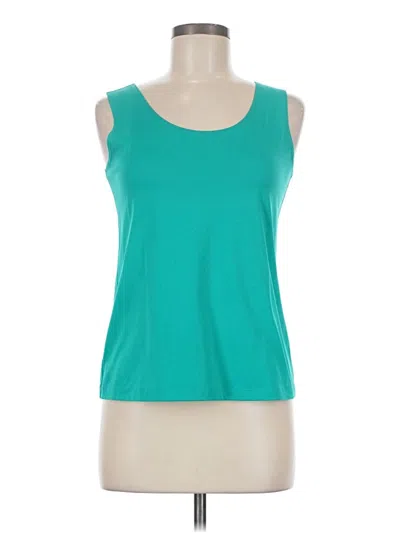 Pre-owned Chico's Sleeveless T-shirt In Teal
