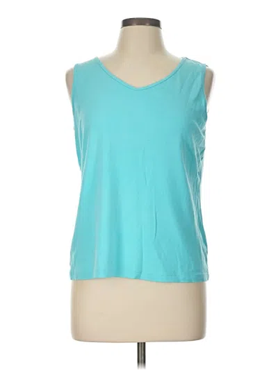 Pre-owned Chico's Sleeveless T-shirt In Teal