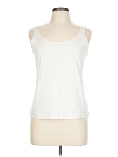 Pre-owned Chico's Sleeveless T-shirt In White