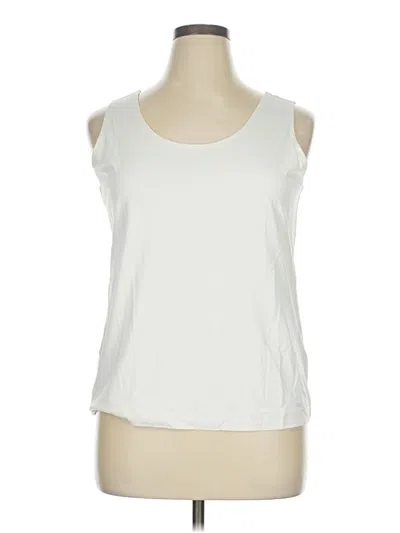 Pre-owned Chico's Sleeveless T-shirt In White