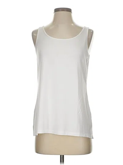 Pre-owned Chico's Sleeveless T-shirt In White