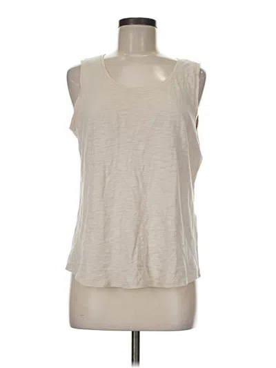 Pre-owned Chico's Sleeveless T-shirt In White