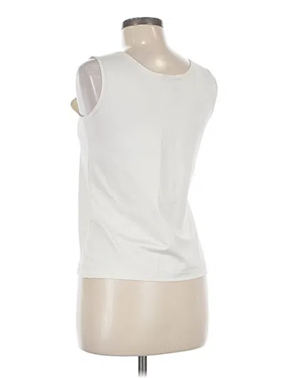 Pre-owned Chico's Sleeveless T-shirt In White