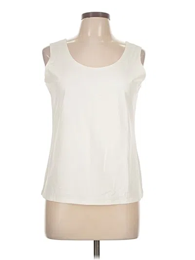 Pre-owned Chico's Sleeveless T-shirt In White