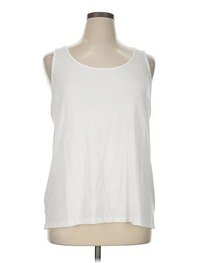 Pre-owned Chico's Sleeveless T-shirt In White