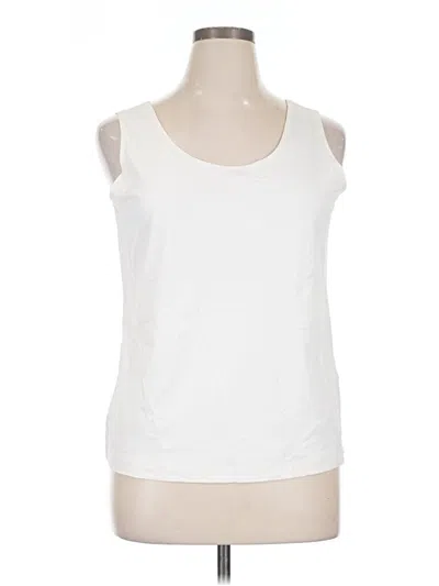 Pre-owned Chico's Sleeveless T-shirt In White