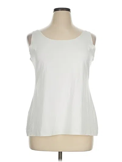 Pre-owned Chico's Sleeveless T-shirt In White