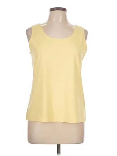 Pre-owned Chico's Sleeveless T-shirt In Yellow
